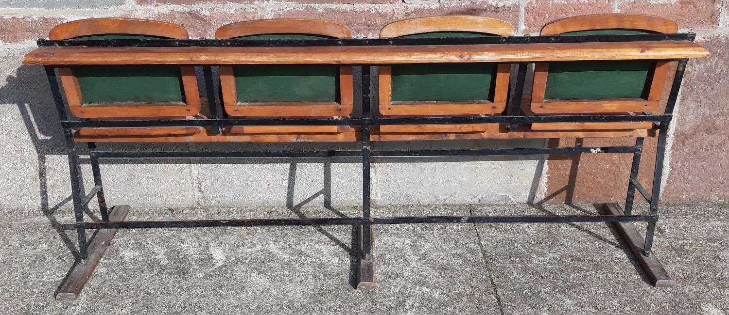 4 seater cinema bench