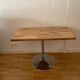 Custom table with metal central leg, tulip table type 70s