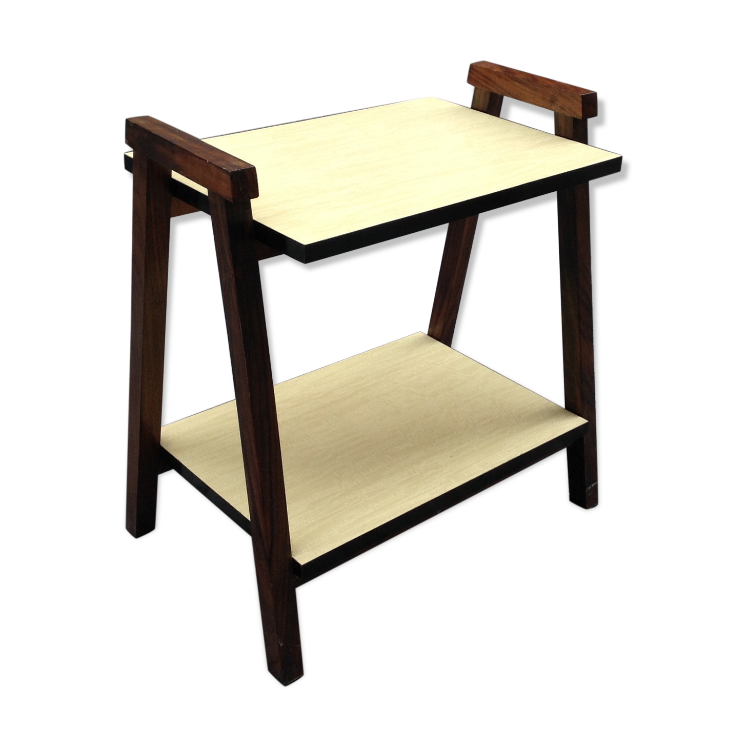 Table d'appoint en bois et formica