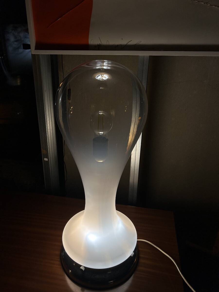 LAMPE BY MAZZEGA IN OPALESCENT GLASS - CARLO NASON