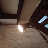 Industrial black metal lamp