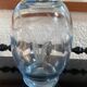 Vintage engraved crystal vase