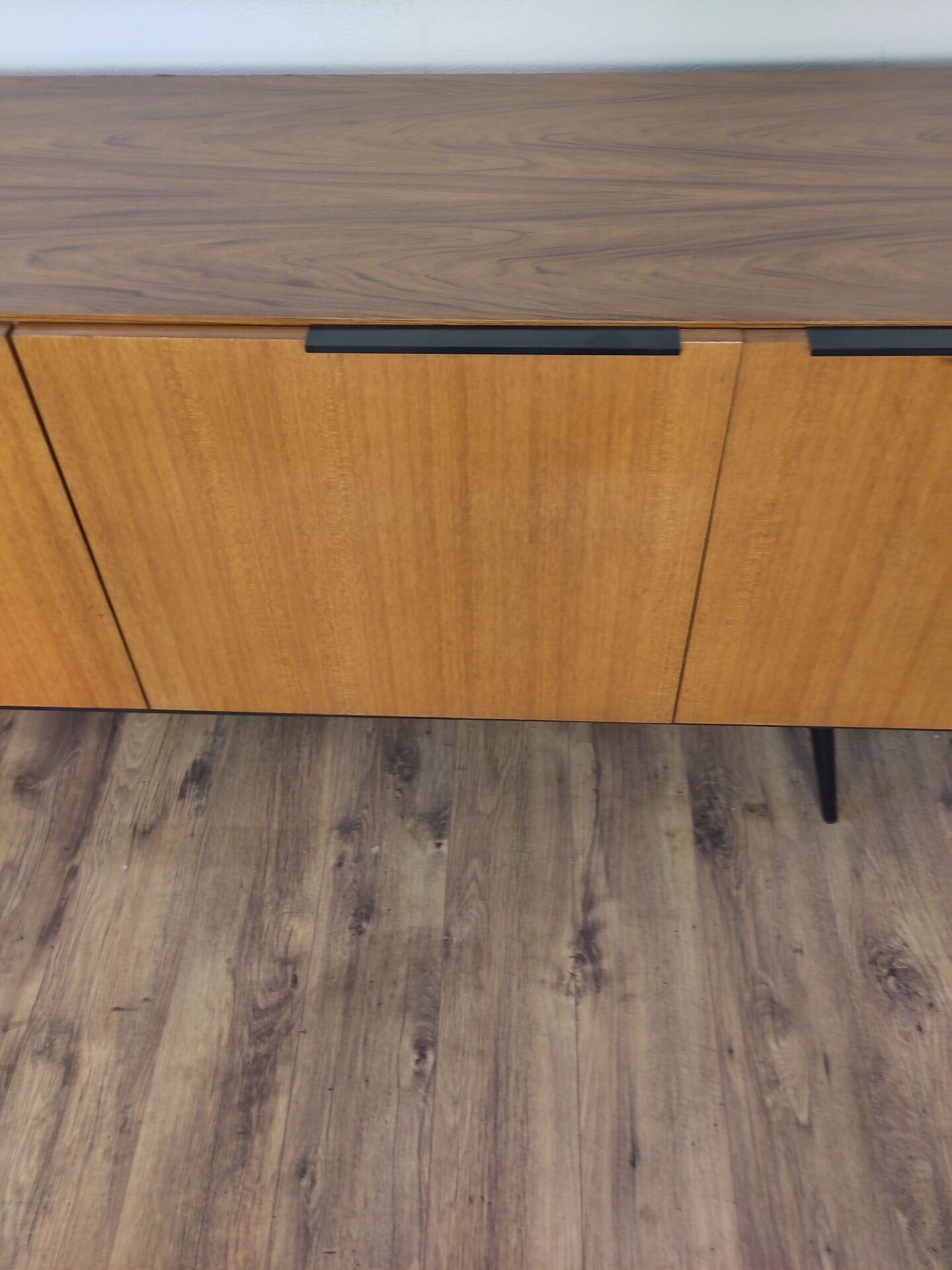 Scandinavian teak and metal sideboard