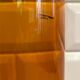 Amber glass bottle vase
