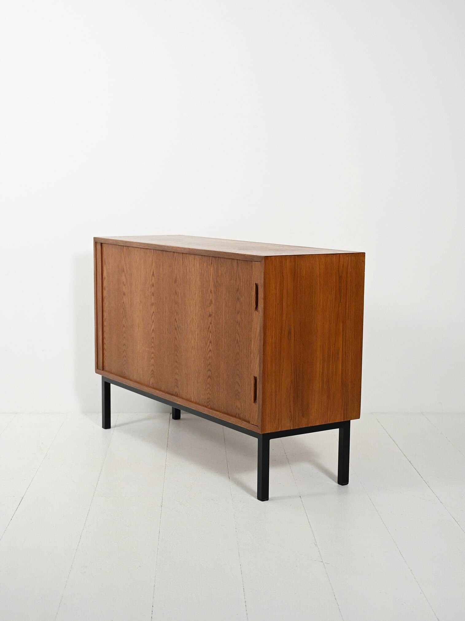 Scandinavian Teak Sideboard with Tambour Door