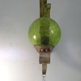 Metal Wall Light Globe and Glass Pendant Retro Art Deco