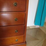 Louis Philippe style chest of drawers in cherry wood