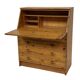 Vintage pine secretaire workstation desk, 1980s design