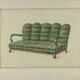 Dining room bench and armchair set, Vienna-Budapest, circa 1930.