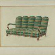 Dining room bench and armchair set, Vienna-Budapest, circa 1930.