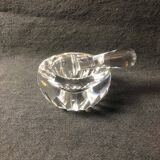 Baccarat Crystal Ashtray, Mortar and Pestle design, Stamped, France