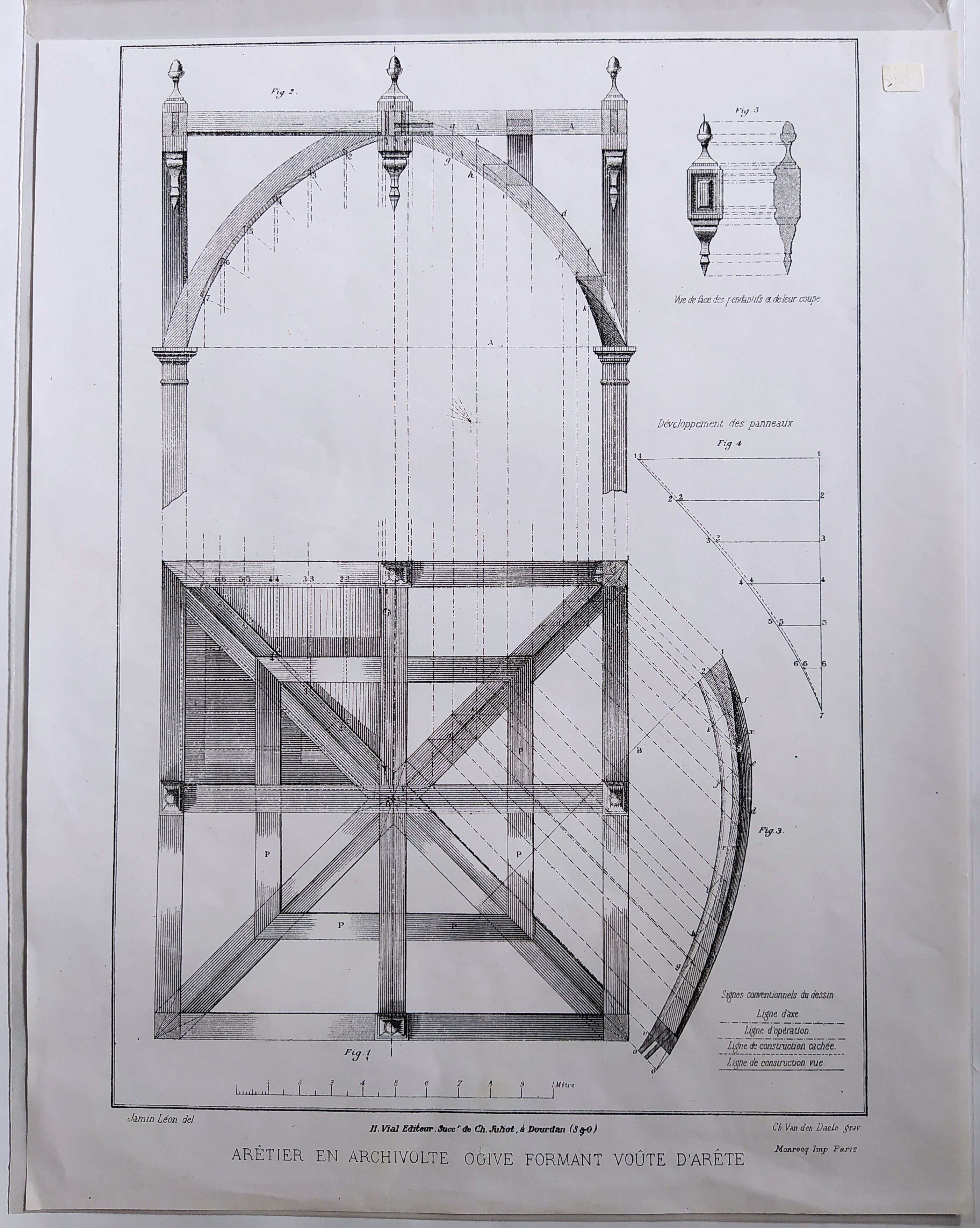 Carpentry board " Arêtier "