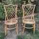 Pair of Louis Sognot chairs in vintage rattan 1960