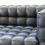 Kubus Sofas, Two Places by Josef Hoffmann for Wittmann, 1980s, Set of 4