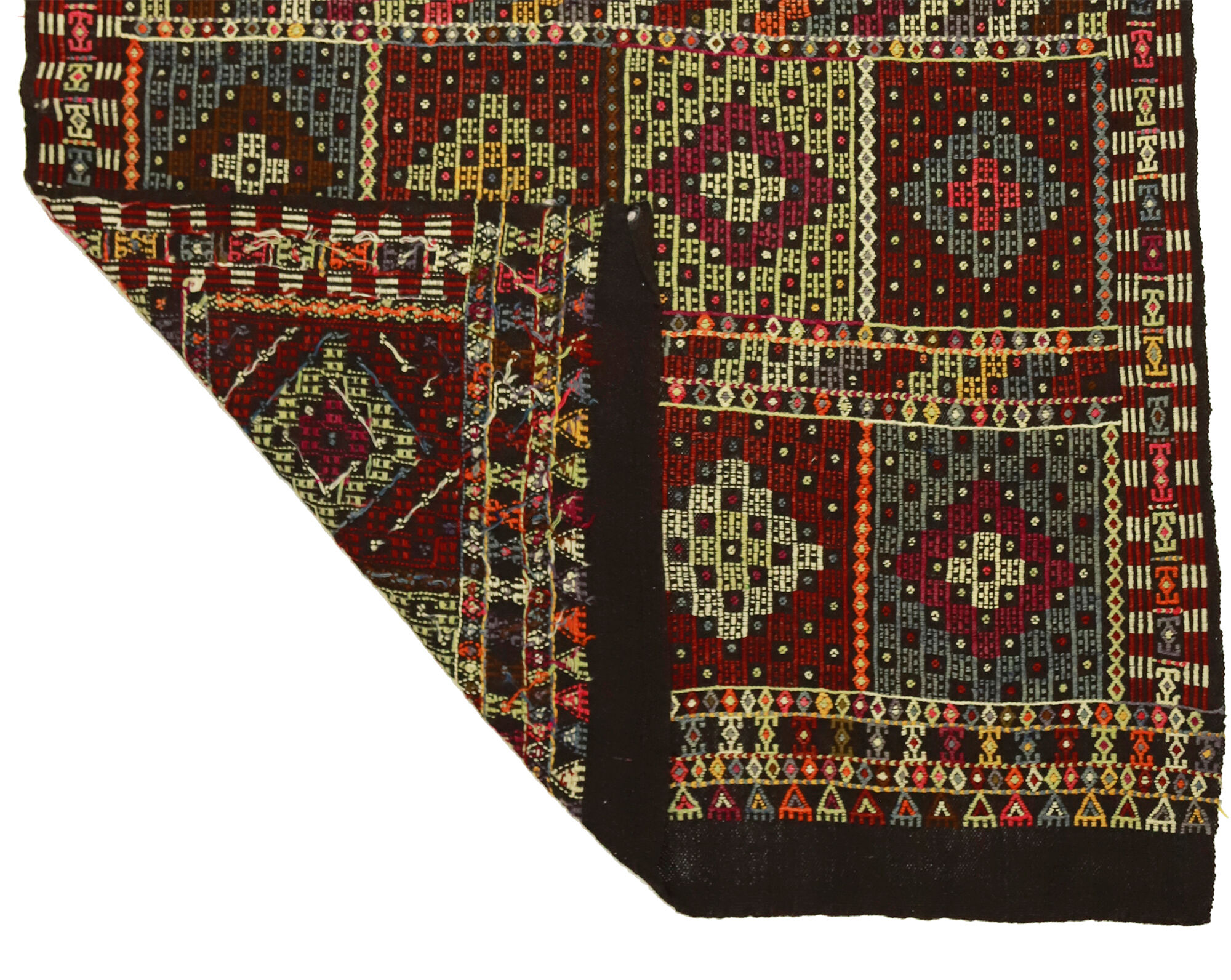 Anatolian handmade kilim rug 216 cm x 156 cm