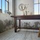 Rustic farmhouse table, solid oak, 2m