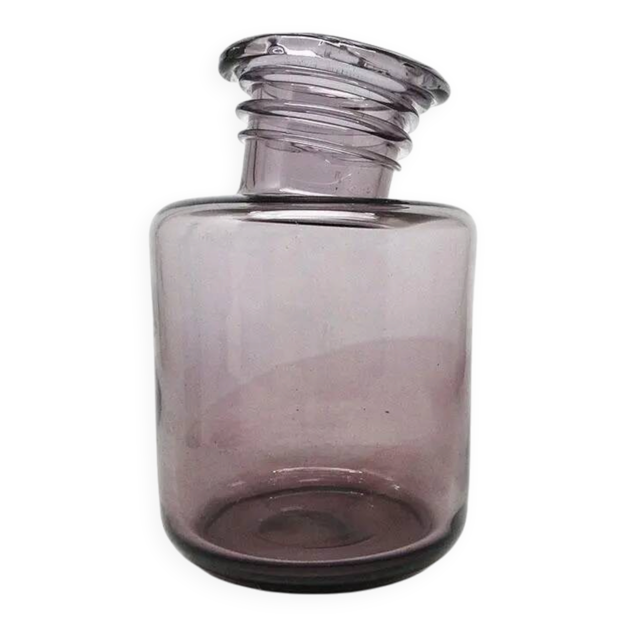 Postmodern vase, glass, designed by S. Sadowski, Poland, 1970s
