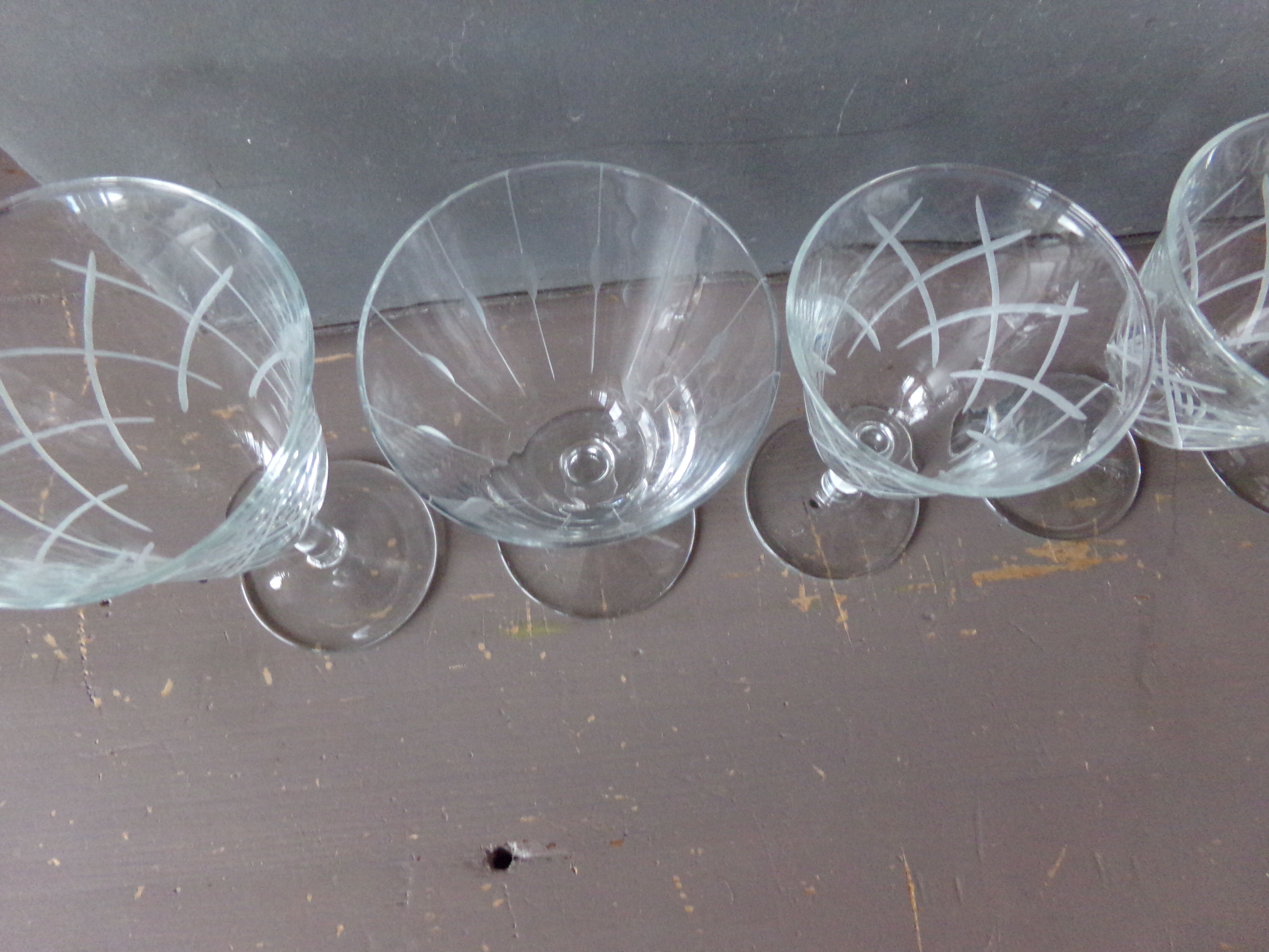 set of 6 mismatched glasses