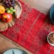 Nappe en soie cramoisie impériale