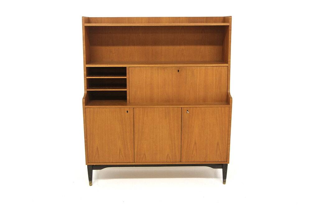 Scandinavian teak secretary, BB/WG, Finland, 1950