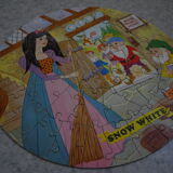 Puzzle jouet ancien blanche neige vintage fairy tale jigsaw