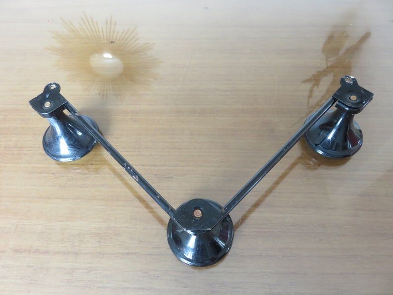 Coat rack in bakelite 3 patères color 60s