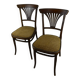 Paire de chaises Thonet à palmette Art déco. Modèle 221.