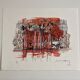 Numbered lithograph (10/20) and signed by Michel Henry - The Bottles