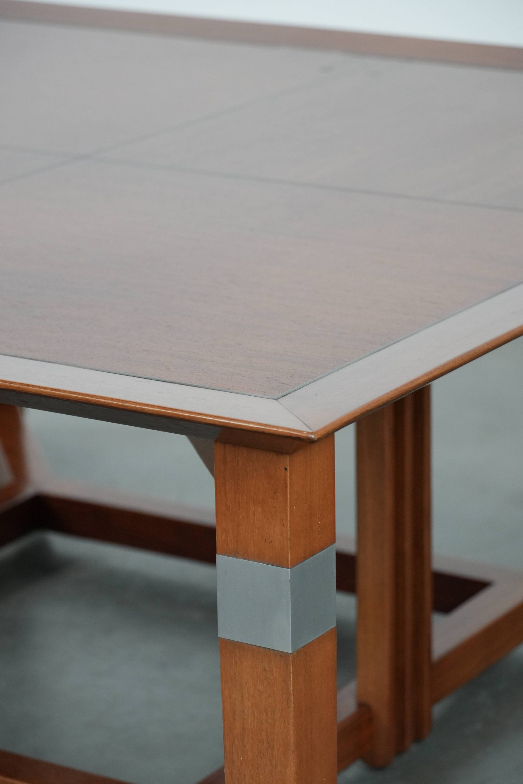 Beautiful and luxurious large square Art Deco design coffee table