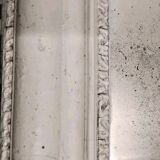 Antique 19th Century Mirror Carved Wood Frame 67x 55 Cm