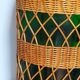 XL bottle lamp foot dressed in rattan 50s