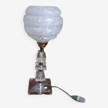 Vintage glass table lamp