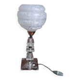 Lampe à poser vintage en verre