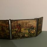 Old barber triptych mirror