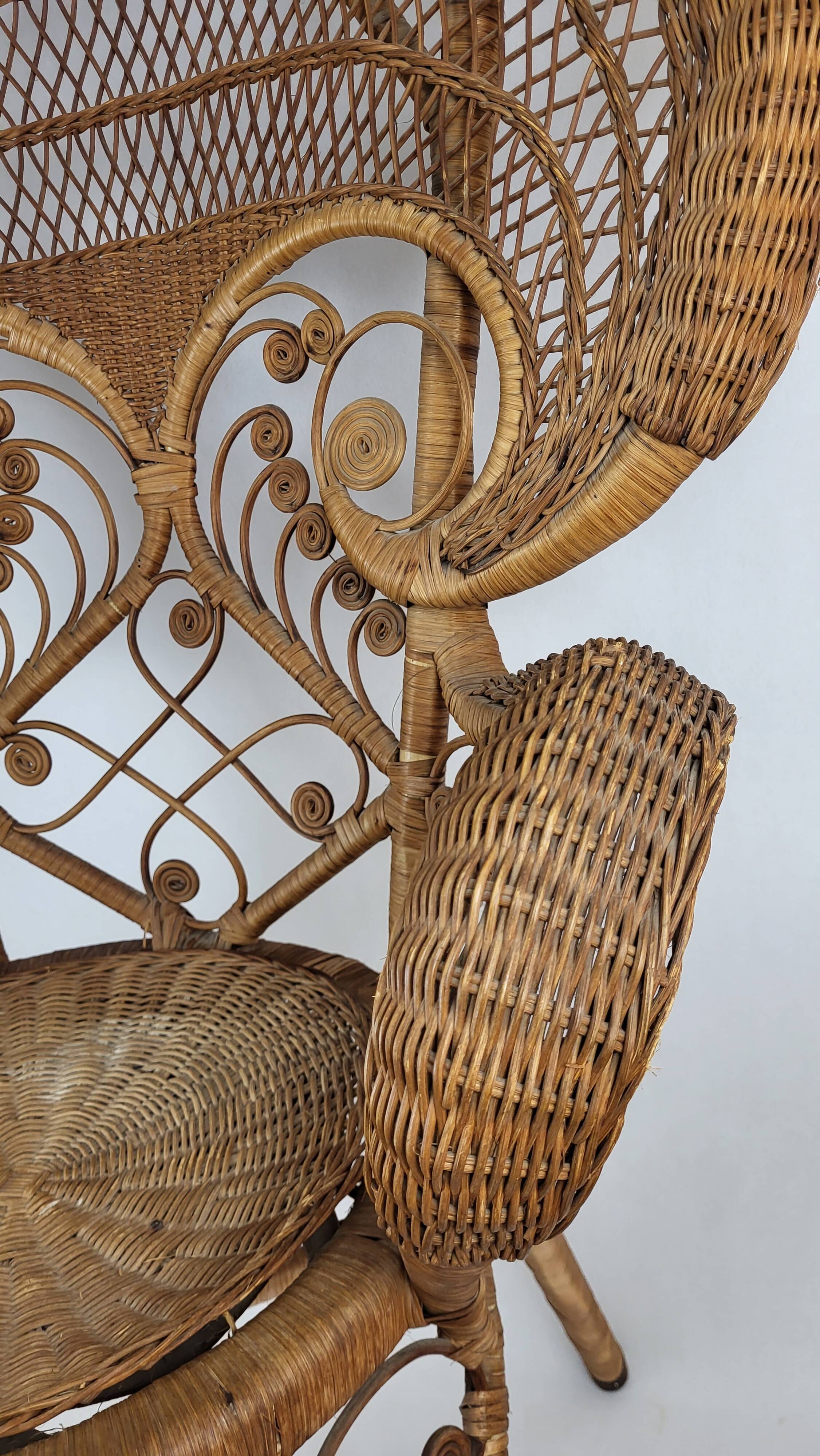 Emmanuelle Peacock Armchair 1960s