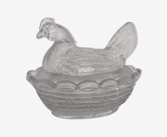 Poule en verre