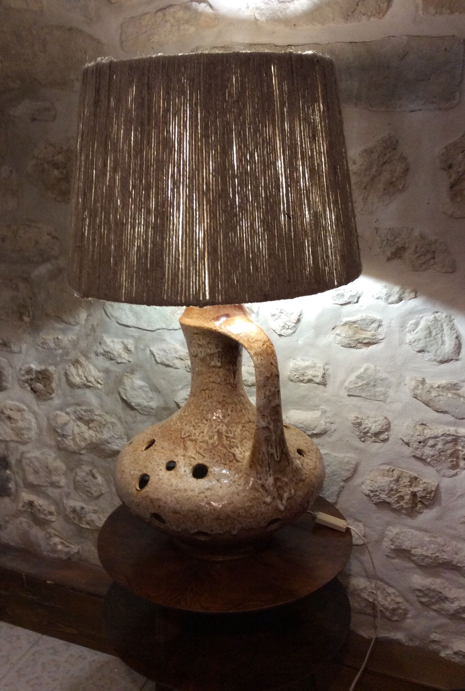 Sandstone lamp foot