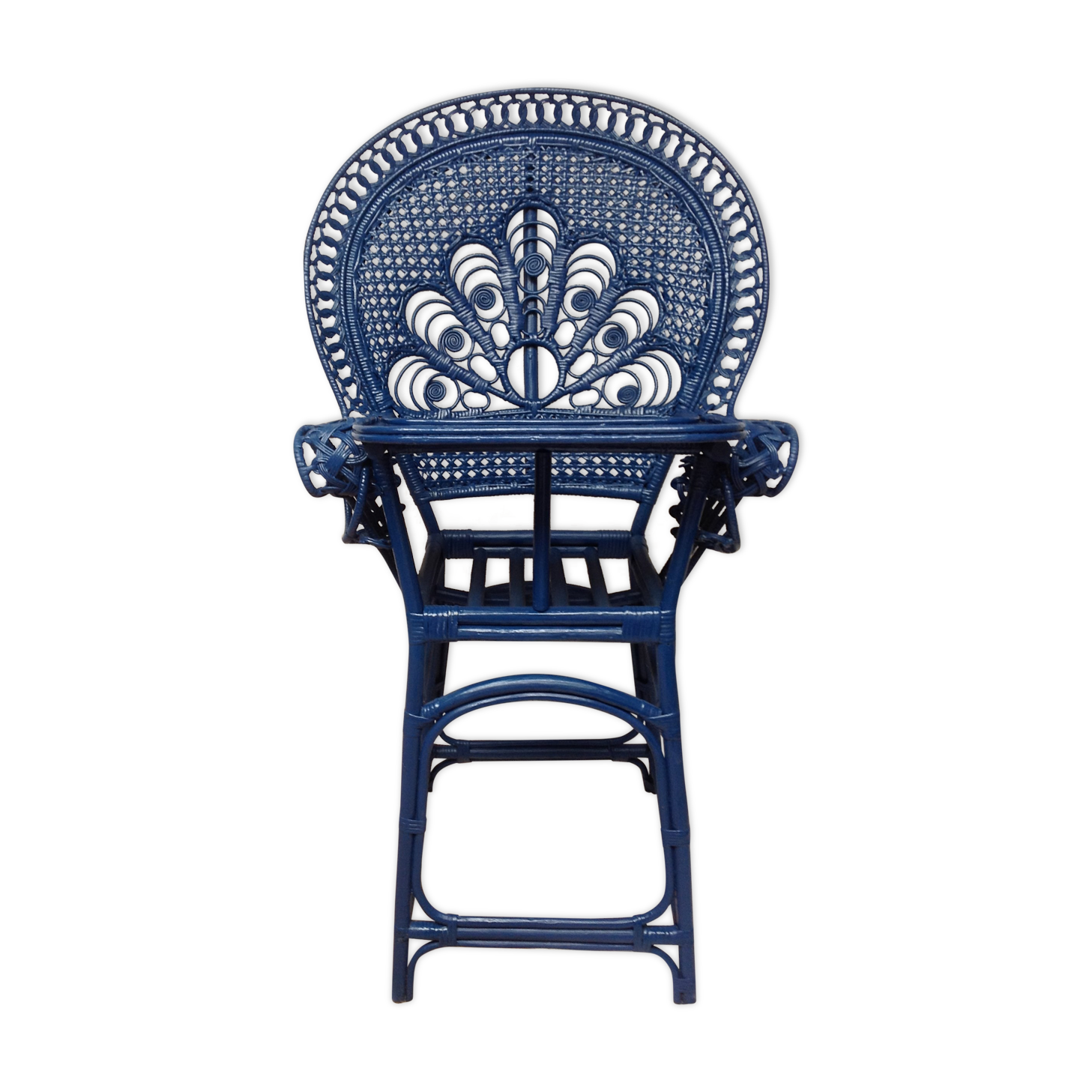 High chair rattan Emmanuelle