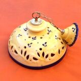 Chandelier / Pendant light (large model) Openwork lampshade Glazed ceramic