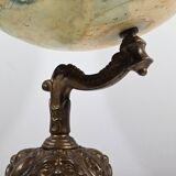 Terrestrial Globe in Lithographed Paper and Cast Iron, J.Lebègue & Cie – Late 19th Century