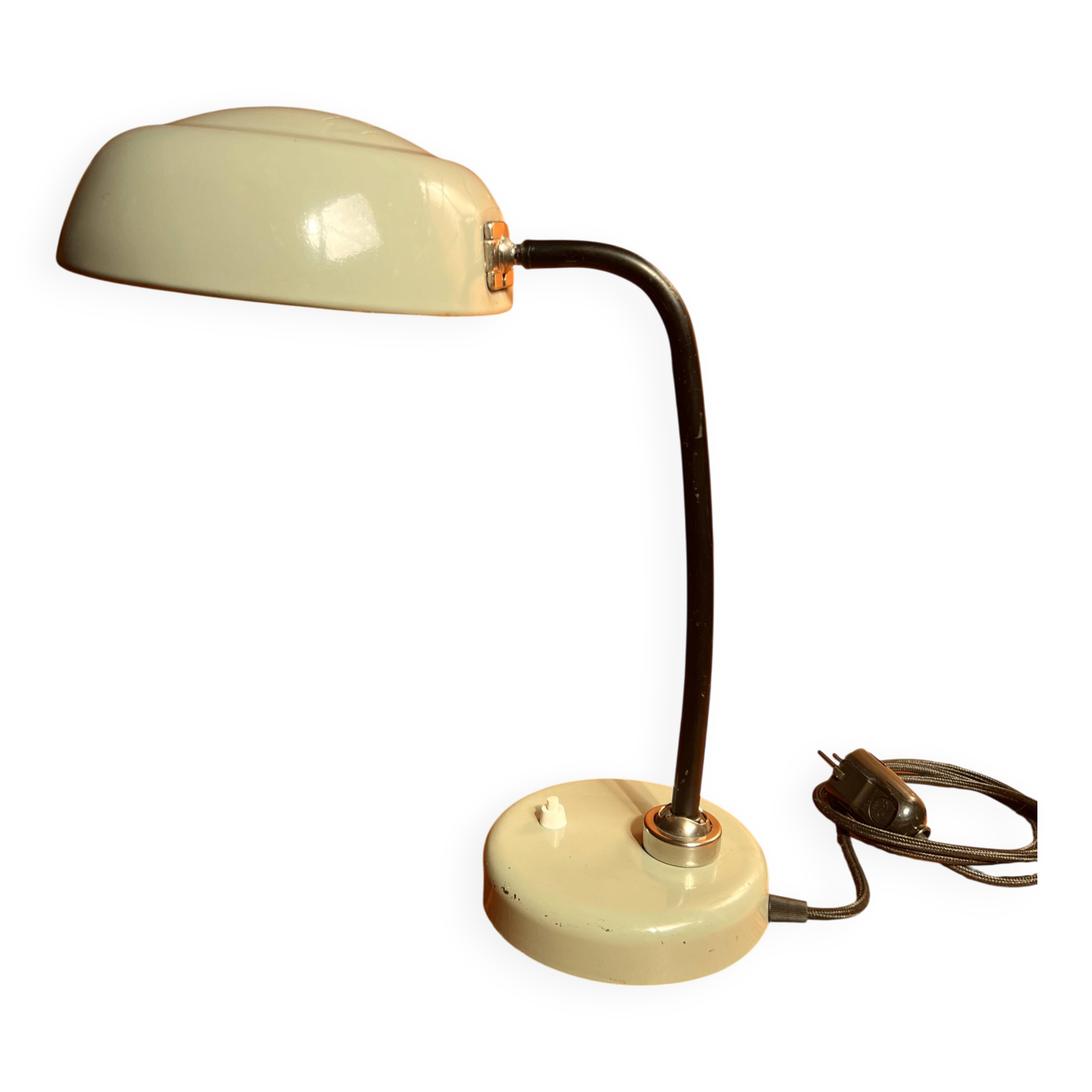 1950s desk lamp, industrial style