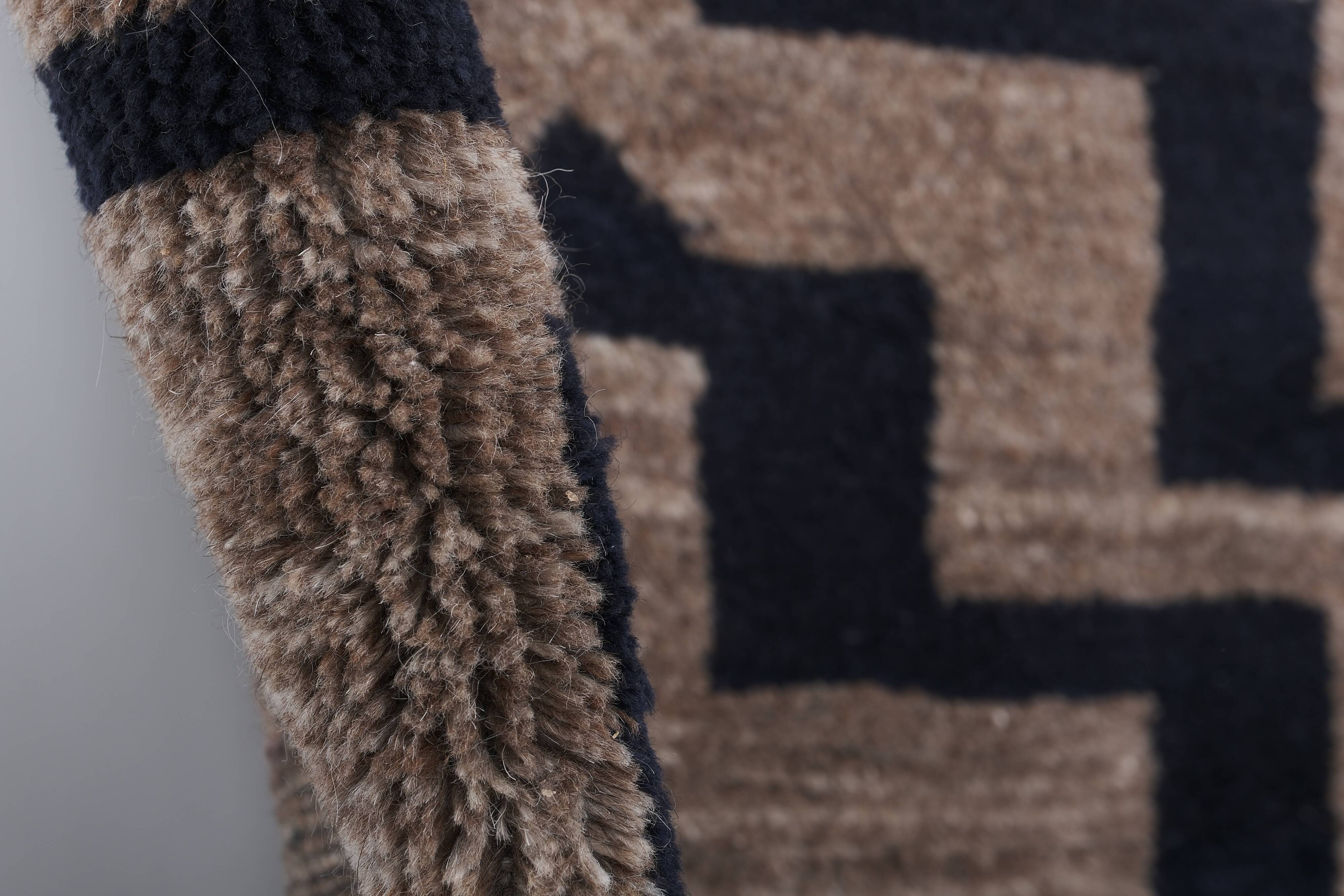 Vintage Turkish Oushak Rug Handwoven 85x195 cm