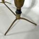 Vintage brass and marble coffee table. Italy 1950s