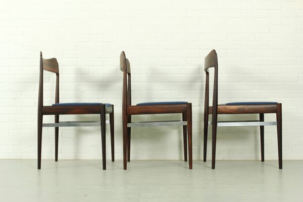 Chaise de salle à manger AWA en palissandre, années 1960