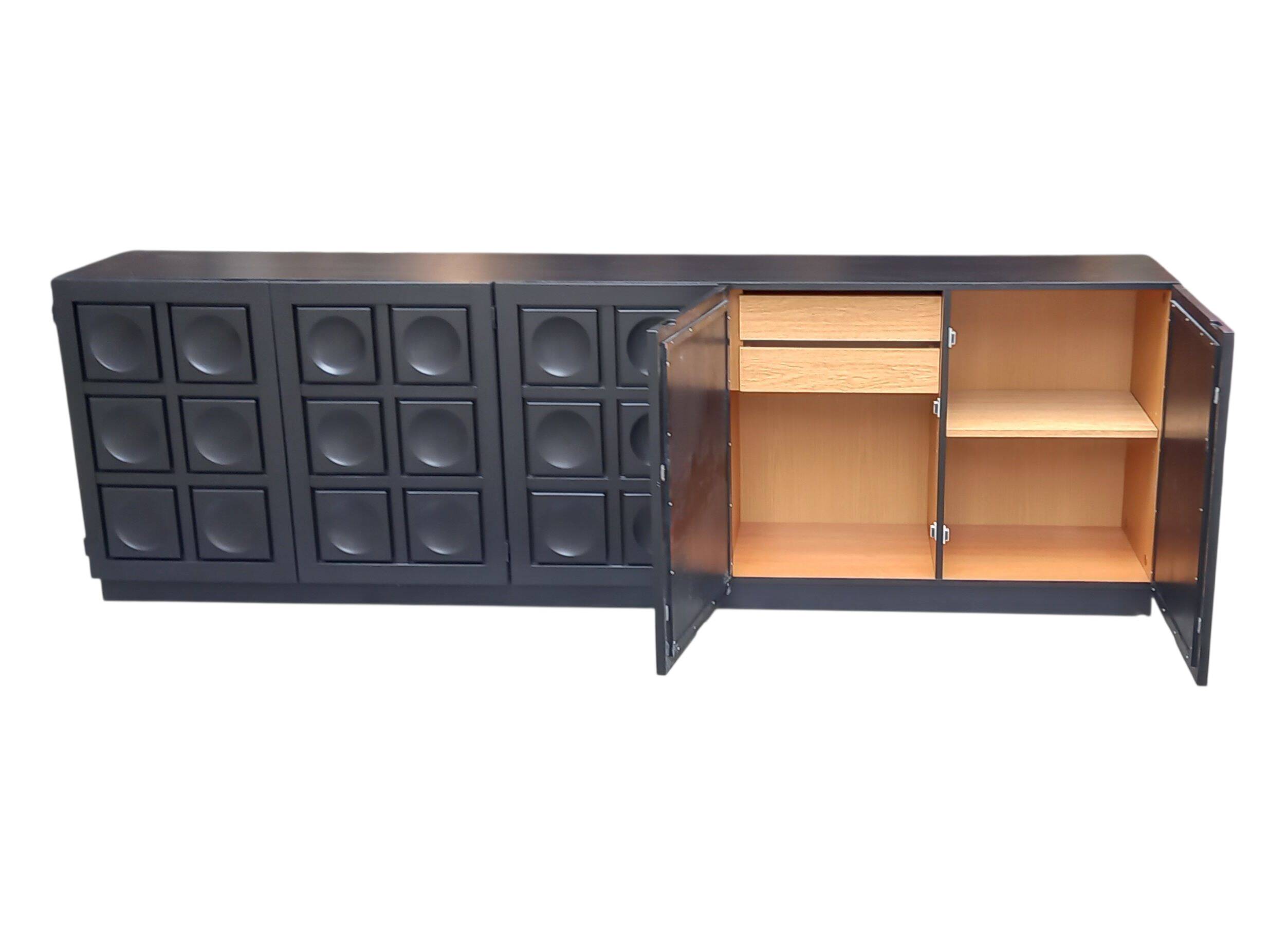 Brutalist sideboard by Frans Defour, "Torino" model, 1970s