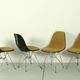 Set of 4 Yellow Herman Miller Original Vintage Eames Upholstered DSR Dining Side Chair, 1960s