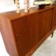 Buffet/commode en teck, Danemark années 60/70, vintage, milieu du siècle moderne