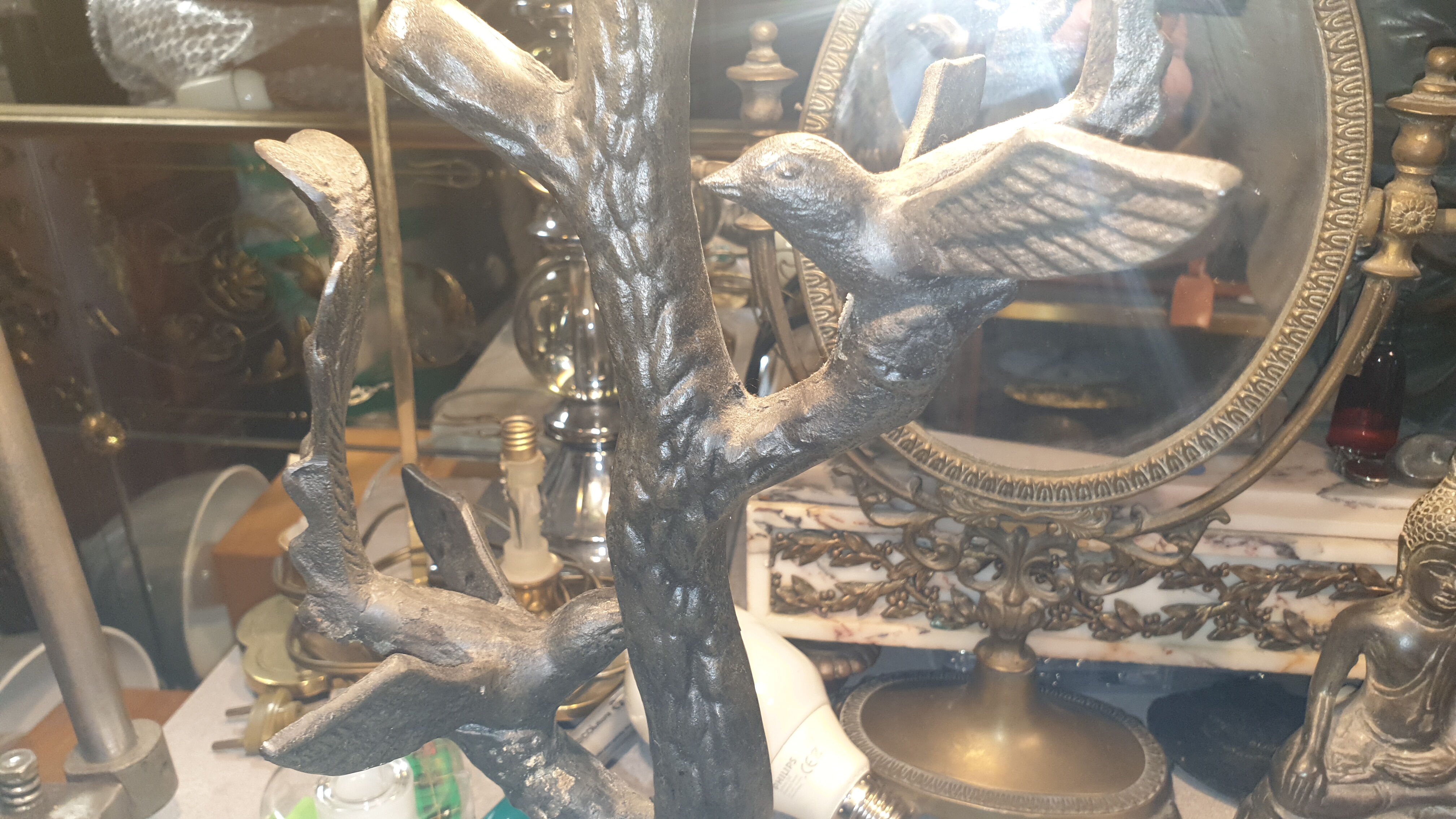 Stained glass lamp floral