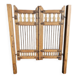 Old garden gate in solid teak