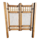Old garden gate in solid teak